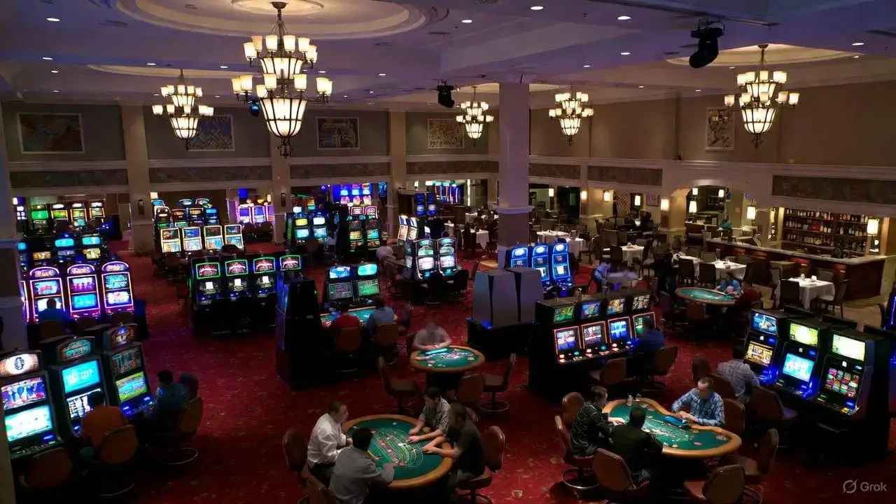 Bomnovalamas kazino zāle